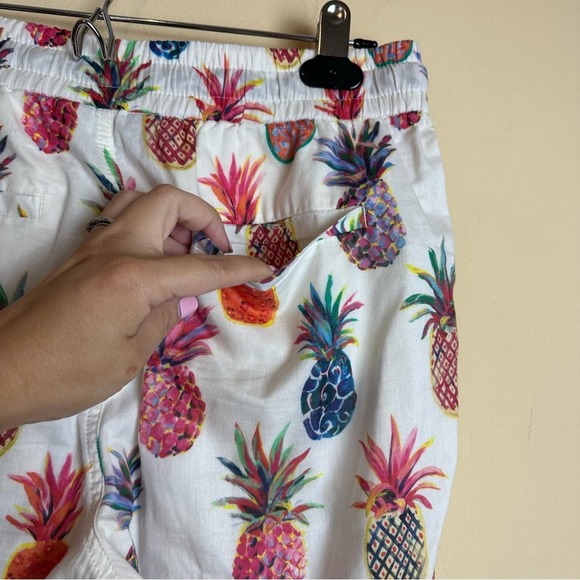 J. CREW x Ratti Rainbow Pineapple Print Seaside Beach Jogger Pants Women’s 2 - Picture 8 of 16